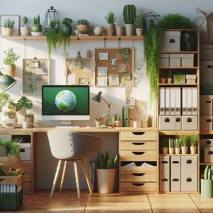 Eco-Friendly Home Office Design Ideas with file cabinets - storage boxes-8